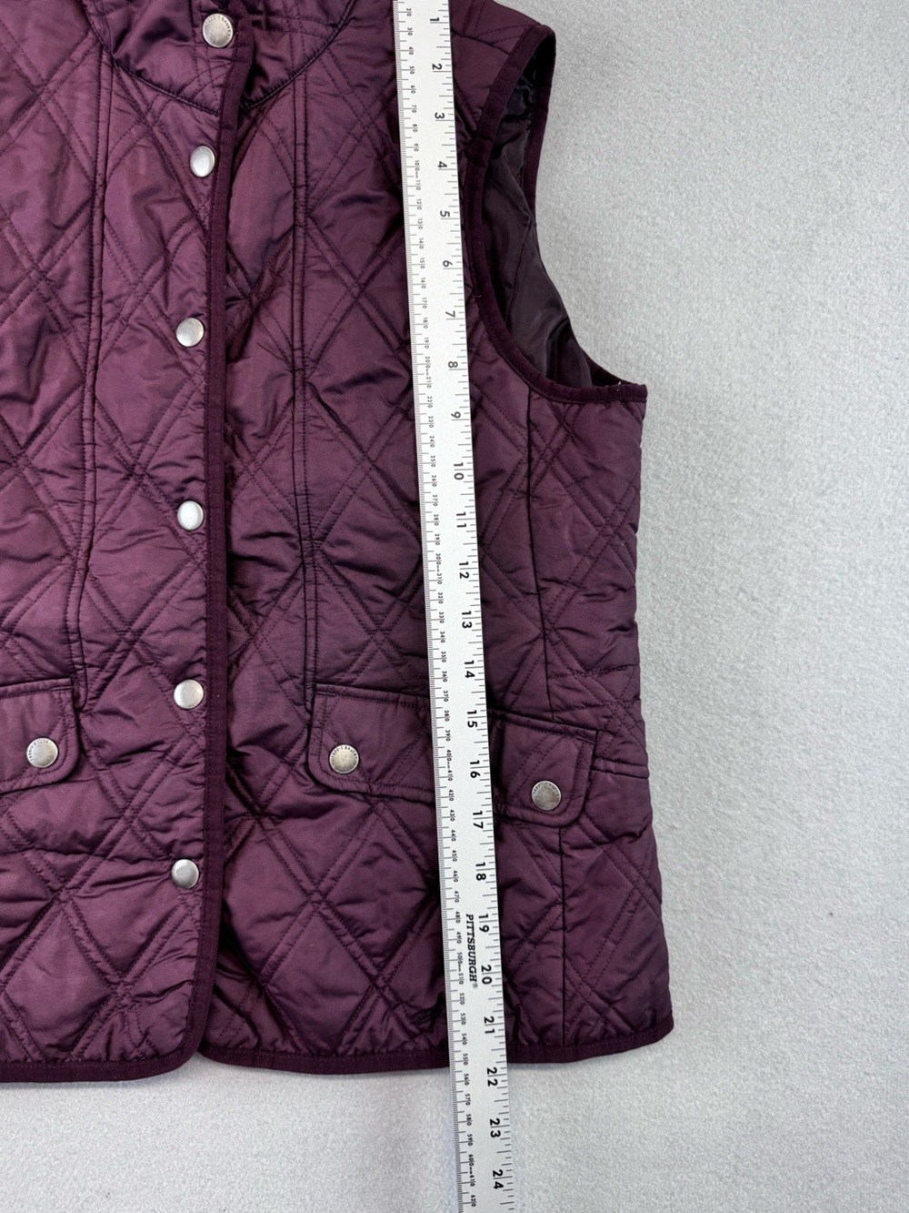 Eddie Bauer Quilted Sleeveless Vest - Plum - Picture 3 of 5